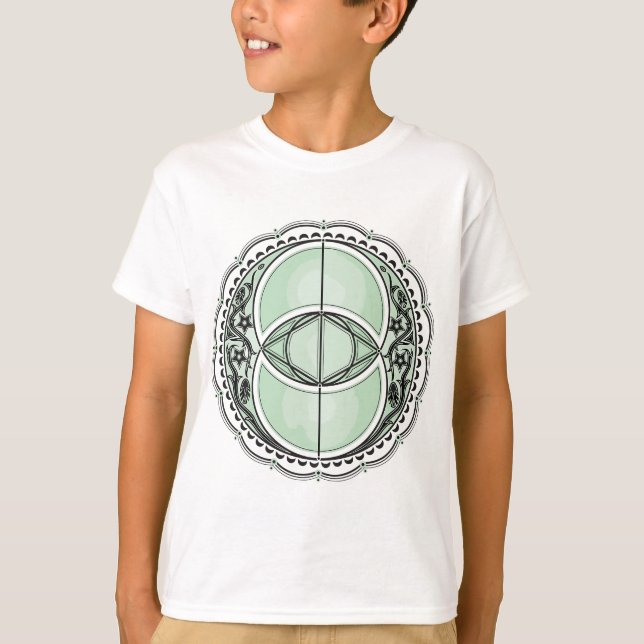 Vesica Piscis, Chalice well, Celtic Symbol, Helig T Shirt (Framsida)