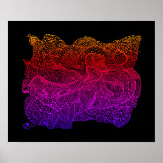 Vesica Piscis-flödet Poster