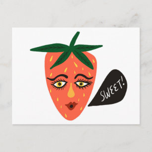 Vesiskt vykort för jordgubbsjordgubbar
