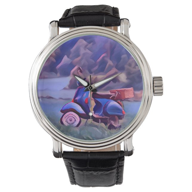 Vespa, de foto a Artwork Armbandsur (Framsida)