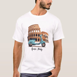 Vespa i Italien Rom T Shirt