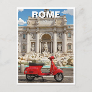Vespa i Italien Rom Vykort