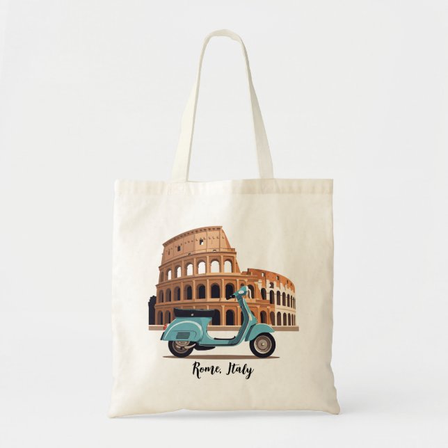 Vespa i Rom Italien Colosseum Tygkasse (Framsidan)