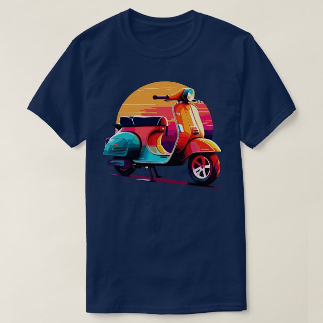 Vespa scooter 2 t shirt (Design framsida)