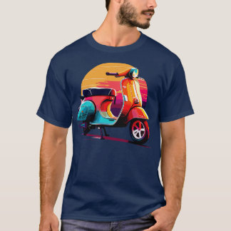 Vespa scooter 2 t shirt