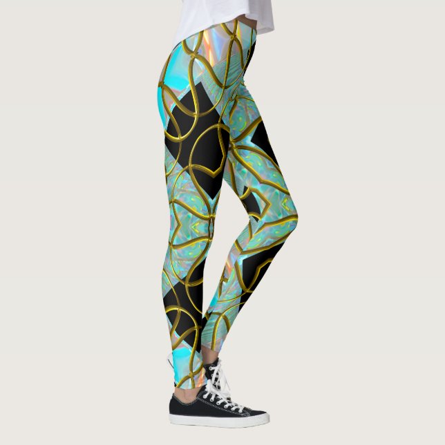 Vespadash Modern roligt Workout Leggings (Höger)