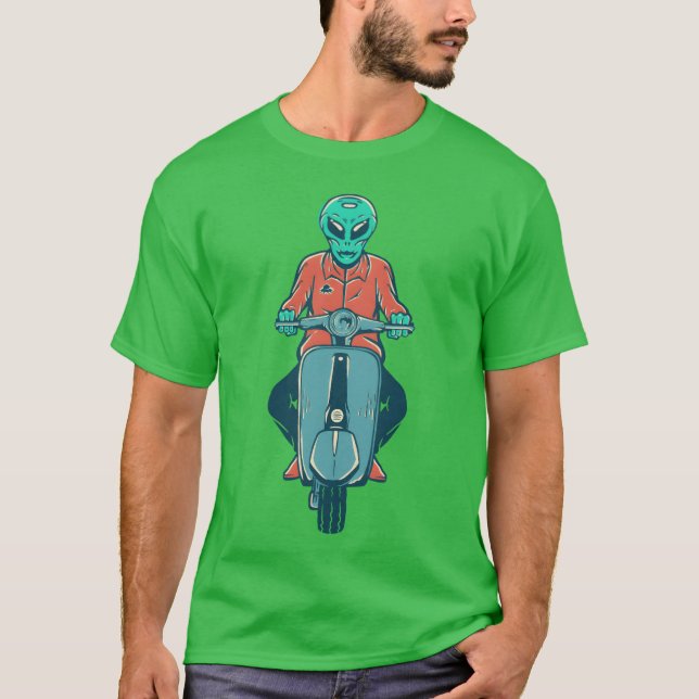 Vespaour i Scape rolig T Shirt (Framsida)