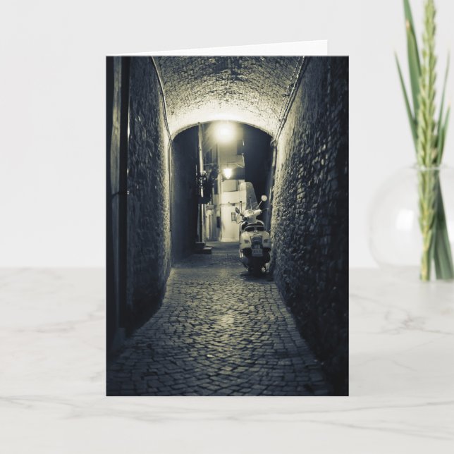 Vespasparkcykel i italien kort (Framsida)