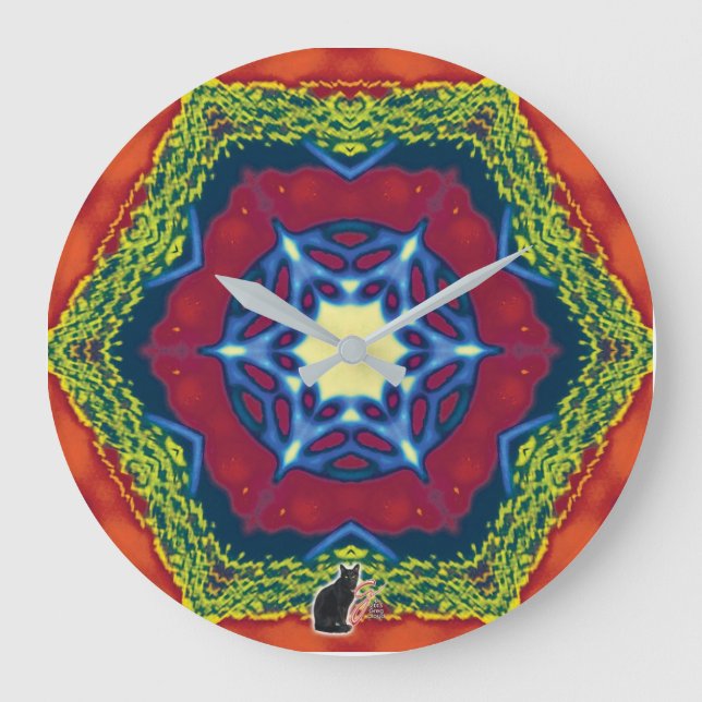 Vesper Kaleidoscope Stor Klocka (Framsida)