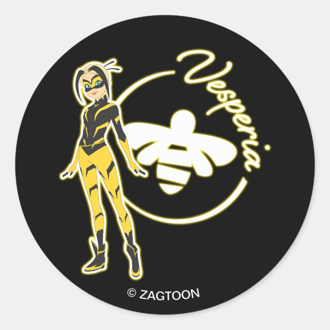 Vesperia Badge Runt Klistermärke (Framsida)