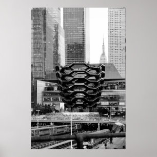 Vessel Black & White NYC Poster
