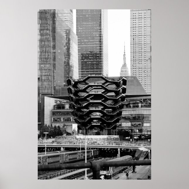 Vessel Black & White NYC Poster (Framsidan)