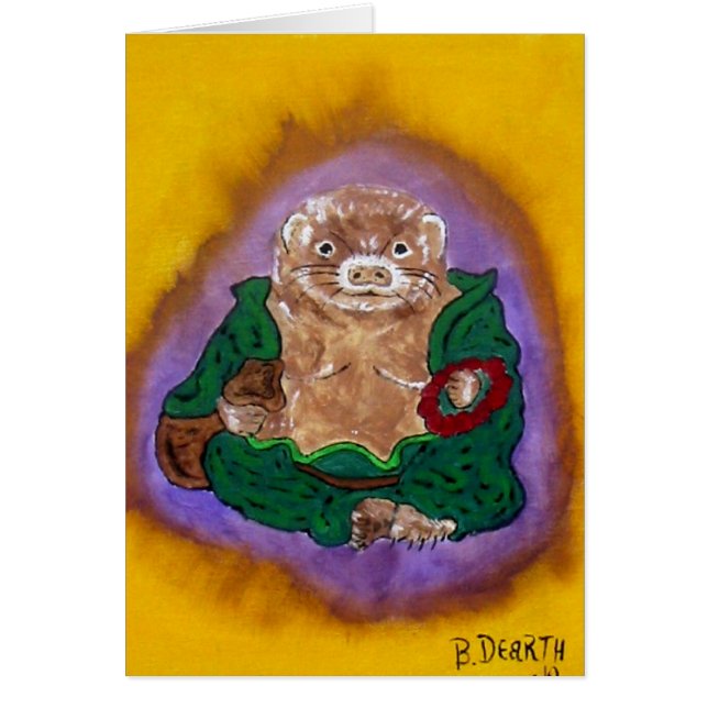 vessla buddha hälsningskort (Framsidan)