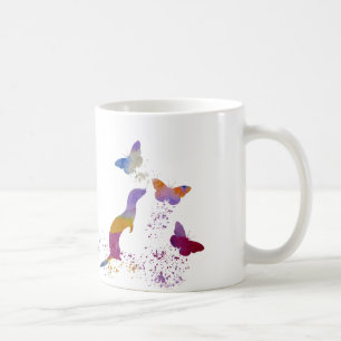 Vessla och buttterflies kaffemugg