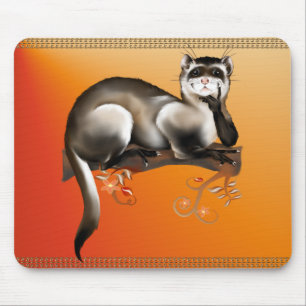 Vessla på en gren Mousepad Musmatta