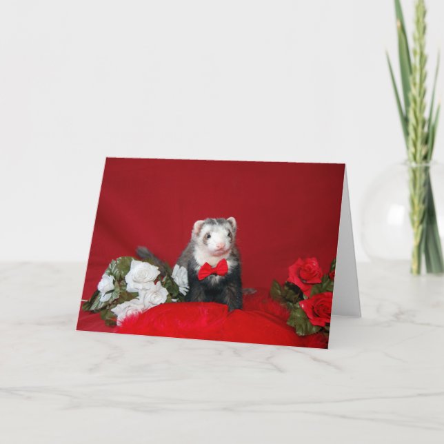 Vessla - valentin - Annv. - Förlovning Helgkort (Framsida)