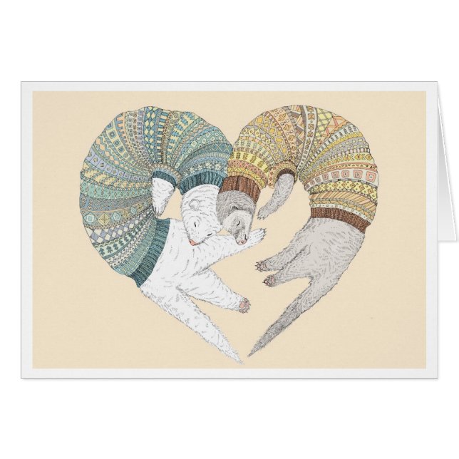 Vesslakärlek Hälsningskort (Framsidan Horizontal)