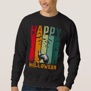 Vesslor Flickor Pojkar Retro Stil Halloween Midd Lång Ärmad Tröja