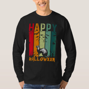 Vesslor Flickor Pojkar Retro Stil Halloween Midd T Shirt