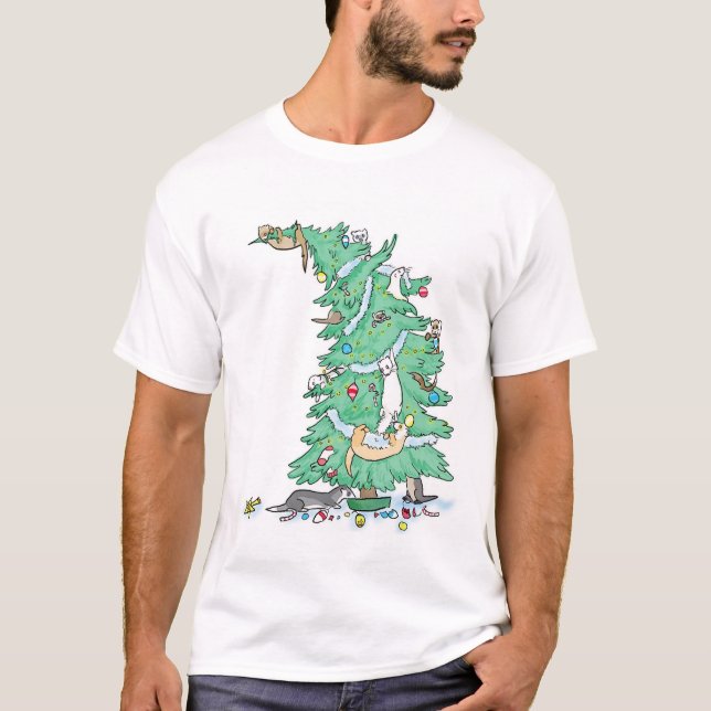 Vesslor up en trädskjorta tee shirt (Framsida)