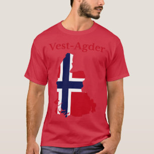 Vest Agder County Norge T Shirt