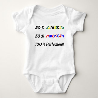 Vest för baby för 50/50 jamaikan- och tee