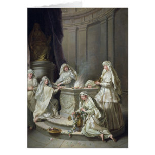 Vestaloskulder, 1727 hälsningskort
