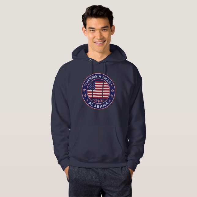 Vestavia Backe, Alabama Hoodie (Hel framsida)