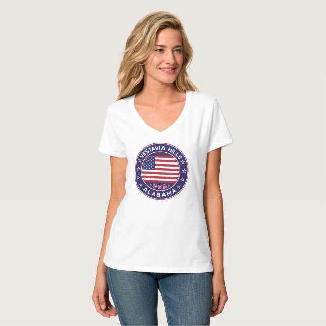 Vestavia Backe, Alabama T Shirt (Hel framsida)