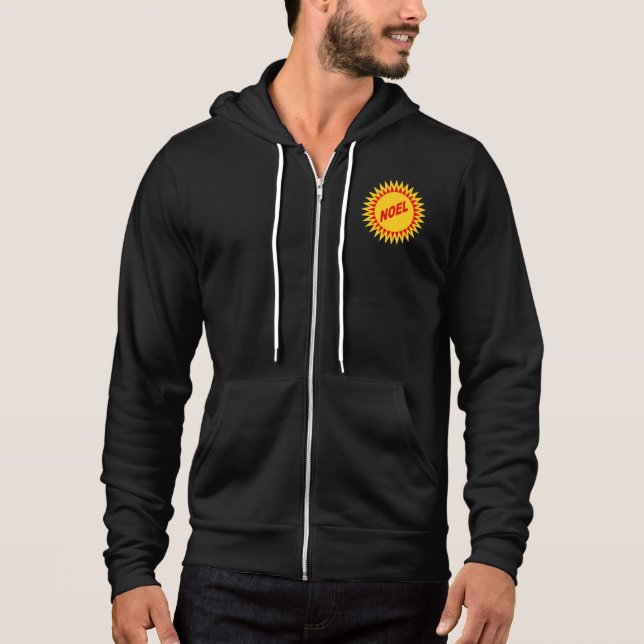 Veste à capuche Canvas noire  SOLEIL  NOEL T Shirt (Framsida)