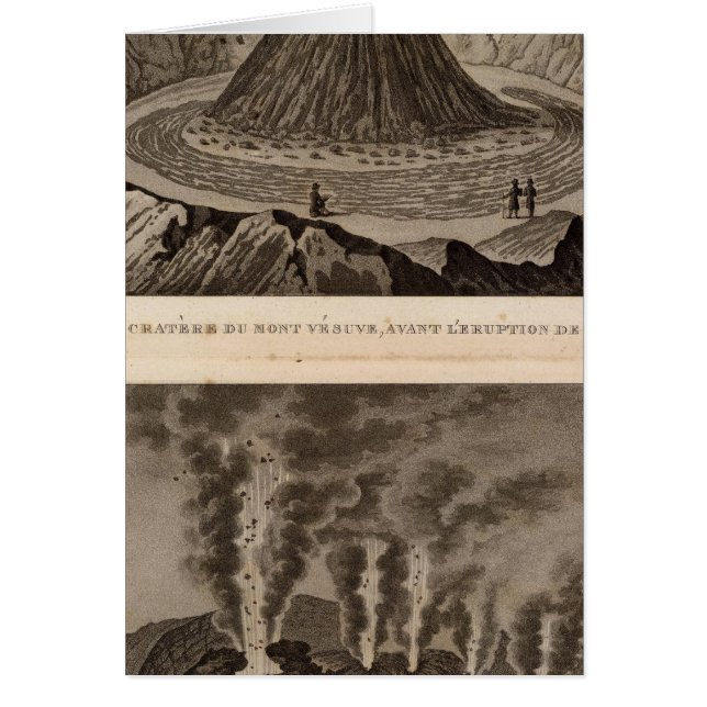 Vesuve, Dolomieu Hälsningskort (Framsidan)