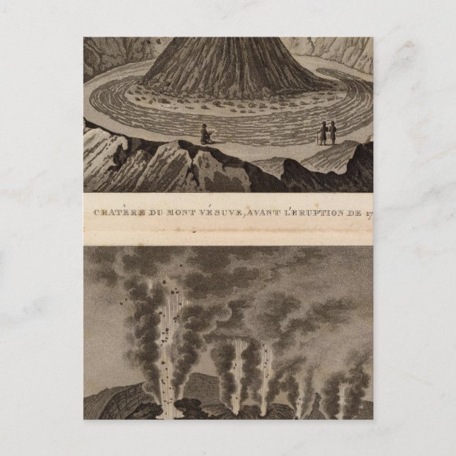 Vesuve, Dolomieu Vykort (Framsida)