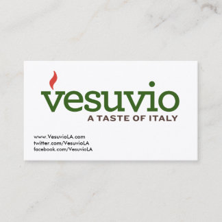 VESUVIO-KORT VISITKORT