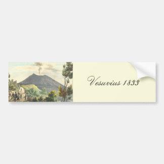 Vesuvius Active Volcano 1832 Neapel, Italien Bildekal