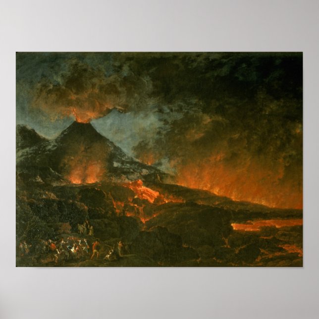 Vesuvius Erupting Poster (Framsidan)