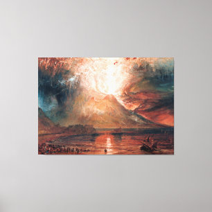 Vesuvius i Eruption av J. M. W. Turner (1820) Canvastryck