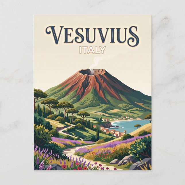 Vesuvius nationalpark Italien Vykort (Framsida)