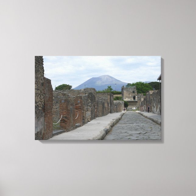 Vesuvius-Pompeii Canvastryck (Framsida)