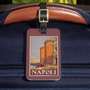 Vesuvius reseposter och Neapelbukten Bagagebricka
