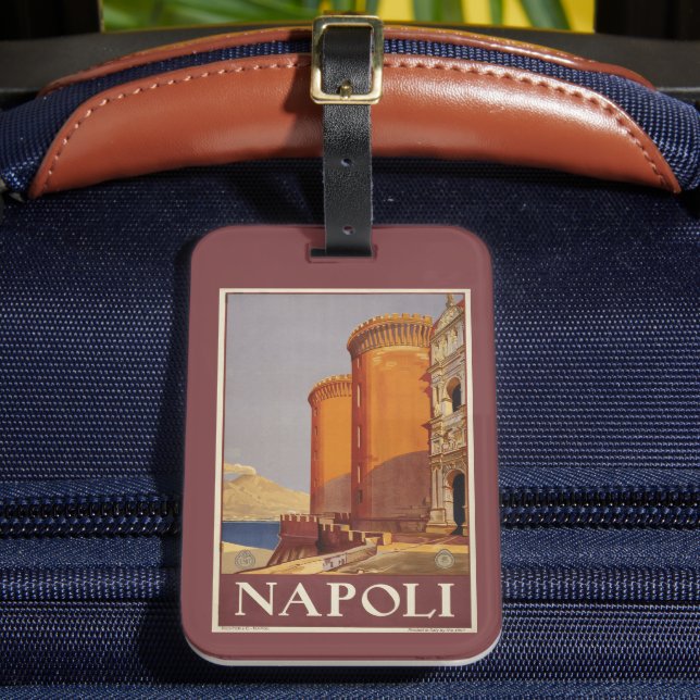 Vesuvius reseposter och Neapelbukten Bagagebricka (Framsida Insitu 2)