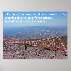 Vesuvius vulkanhumor poster