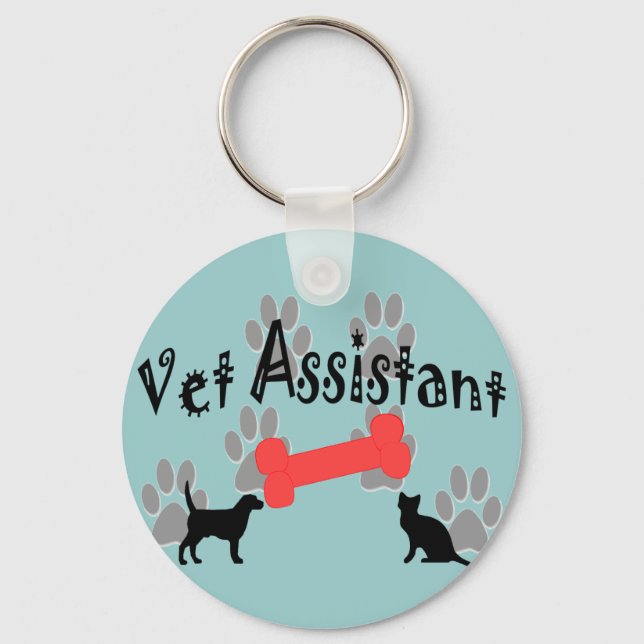 Vet Assistant Gifts Nyckelring (Framsida)