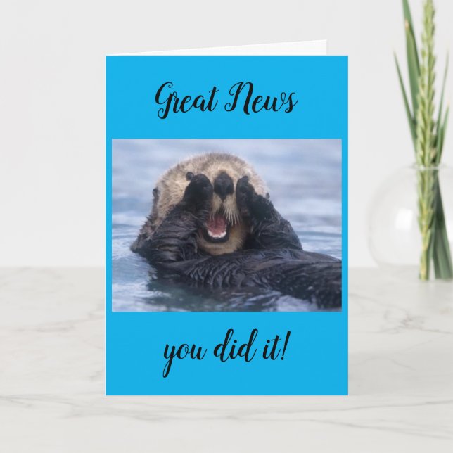 "VET ATT DU HADE DEN I DIG" ***GRATTISAR** KORT (Framsida)