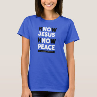Vet att Jesus vet fred, ingen censur Tee Shirt