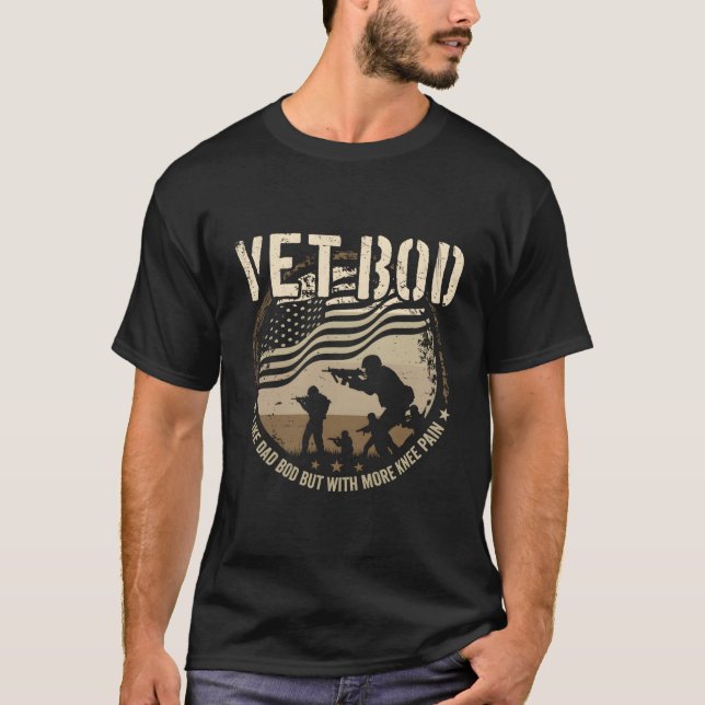 Vet Bod - som Pappa Bod, men mer knälsmärta T Shirt (Framsida)