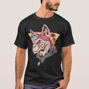 Vet Cat Handflatan Träd T Shirt