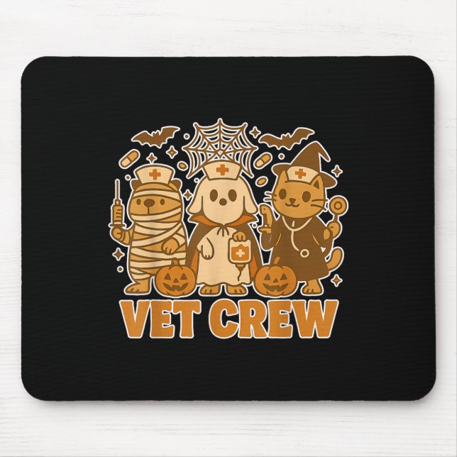 Vet Crew Halloween Costume Hund Cat Capybara Pet T Musmatta (Framsidan)