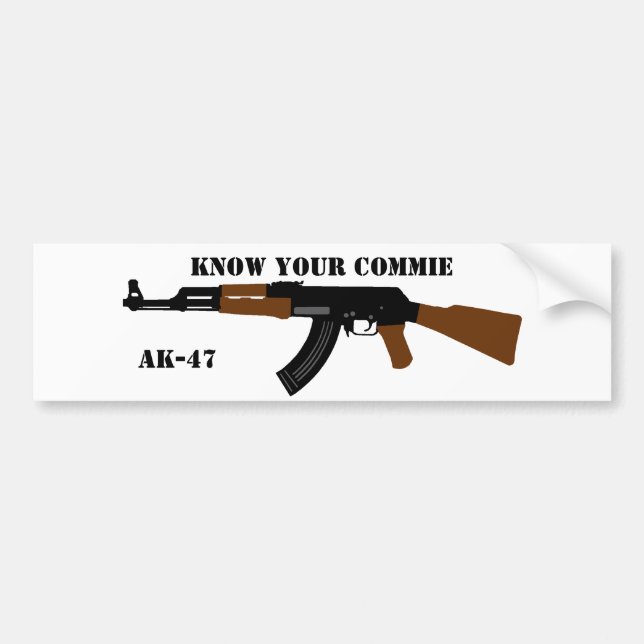 Vet din CommieAK-47 bildekal (Framsidan)