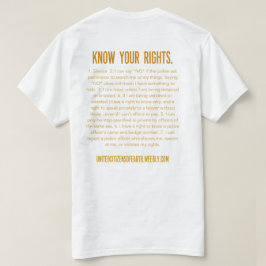 Vet din rättigheter tee shirt