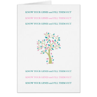 VET DINA GENER & FYLL DEM UT! HÄLSNINGSKORT